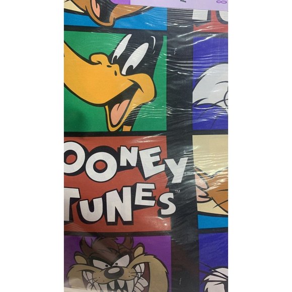 VTG HALLMARK Looney Tunes Gift Wrapping Paper NOS Sylvester Taz speddy gonzales - Picture 3 of 7